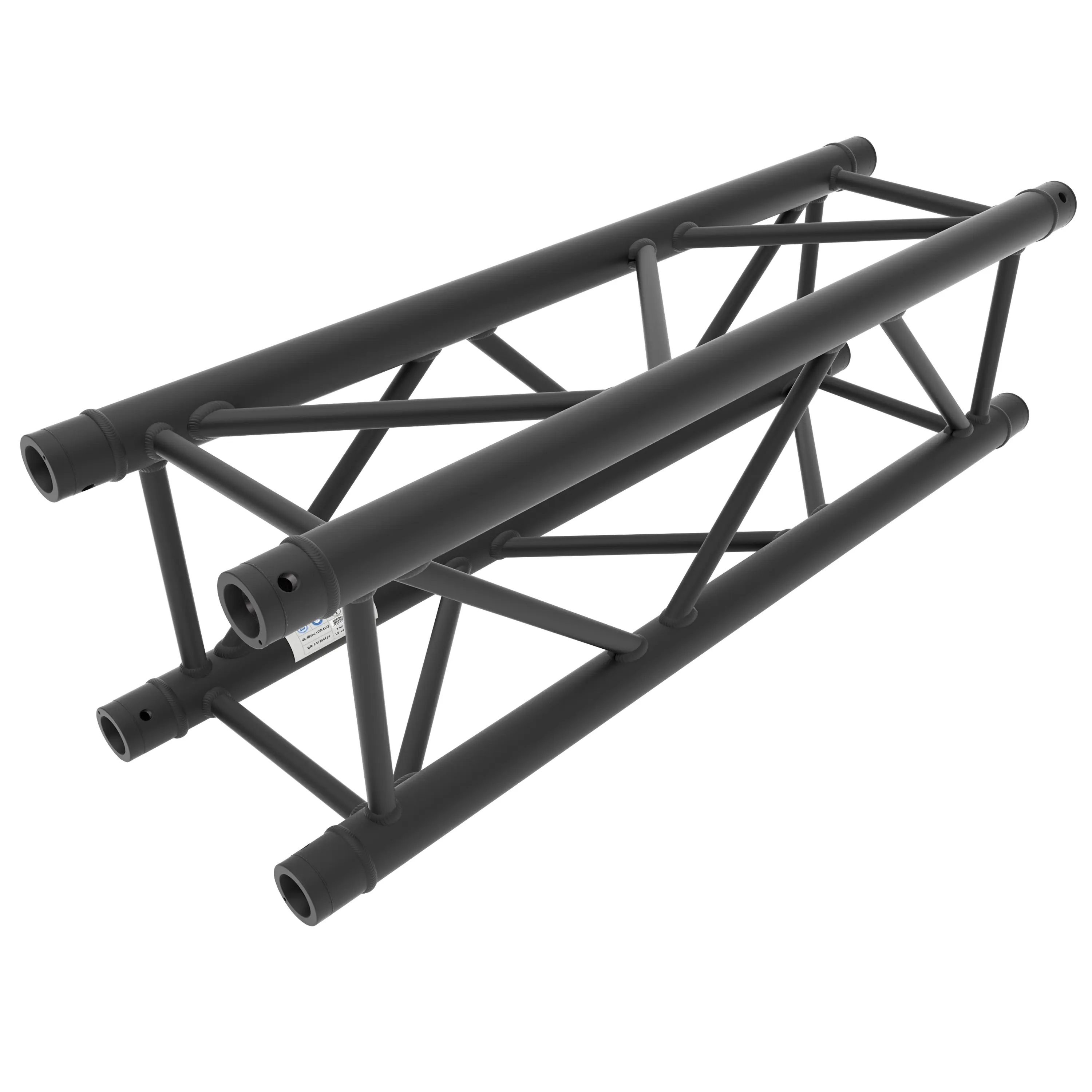 Truss vierkant 29 cm zwart